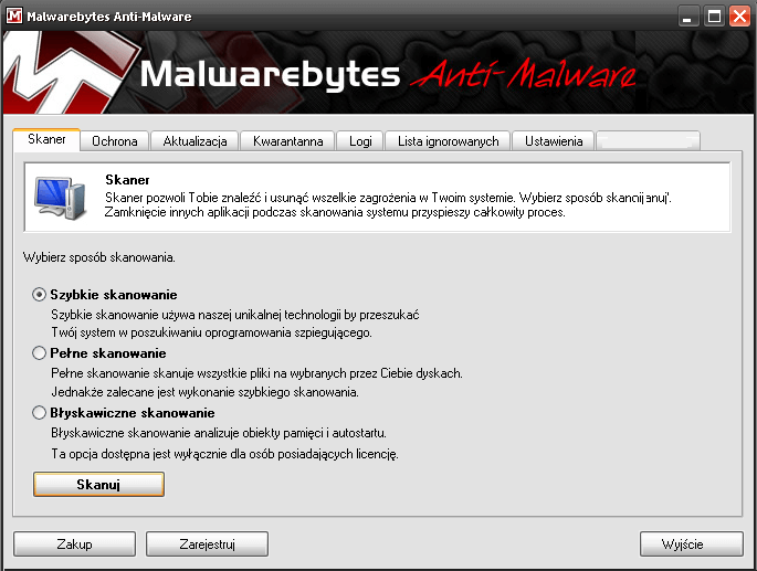 Program malwarebytes