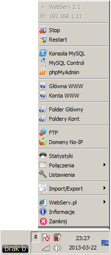 webserv-menu-programu